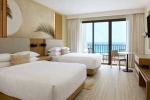 The Oceanview Double Room at Marriott Cancun