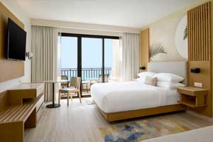 The Oceanview King Room at Marriott Cancun